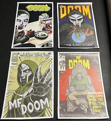 New MF DOOM Canvas Prints - 6 Prints - 12”x18” - Metal Face Doom -Comic Prints • $22.99