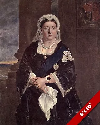 Queen Victoria Portrait Victorian London England British Art Real Canvas Print • $14.99