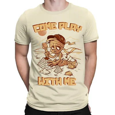 £9.95 • Buy Mummy Child Pyramid Come Play With Me Mens T-Shirt | Screen Printed
