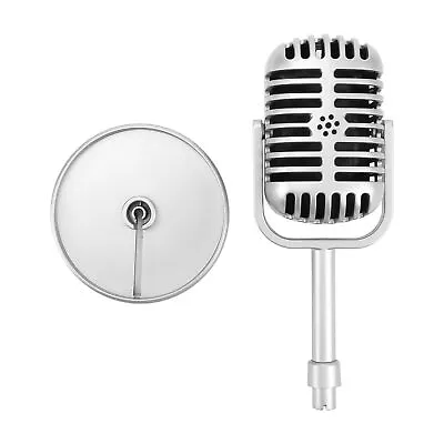Classic Prop Microphone For Filming Practice Microphone Props Film Silver • $7.67