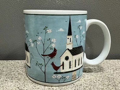 Vintage 2000 Warren Kimble Sakura Birdhouse Stoneware Coffee Mug Cup VGC Rare! • $12