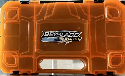 BEYBLADE Burst Beylocker Carrying Case Organizer Container Orange Black 2016 • $12.99