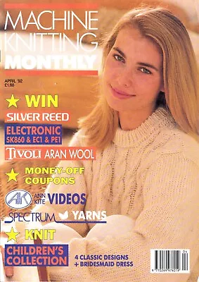 Machine Knitting Monthly Pattern Magazine April 1992 Vintage Iris Bishop 1990s • £6.49