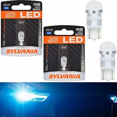 Sylvania ZEVO LED Light 194 Blue 10000K Two Bulbs Front Side Marker Stock JDM • $22