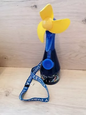 Disney Parks Misting Fan Spray Water Bottle W/Lanyard Handheld Fan • £10