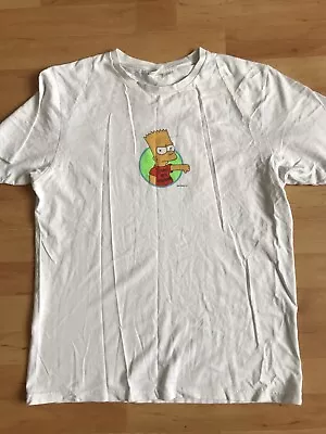 The Simpson S Size Small Bart Simpson Tshirt Writing On Back Homework Excuses  • £0.99