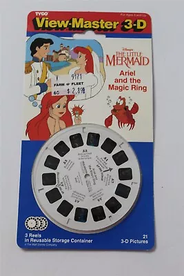 NEW Vintage 1991 View-Master The Little Mermaid 3 Reels Ariel Magic Ring Package • $11.99
