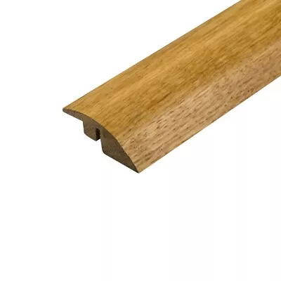 Real Solid Oak Ramp For Wood Flooring Trim Door Threshold Bar Trim LACQUERED OAK • £69.99