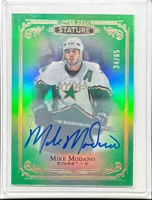 2019-20 Upper Deck Stature Mike Modano Green Autograph Auto #24/65 Stars • $39.95