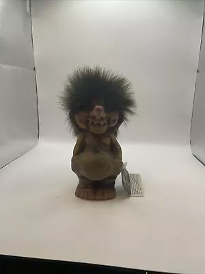 VTG NY Form Smiling Boy Troll Figurine 6” Torgersen Norway 90s Mullet W/ Tag • $38