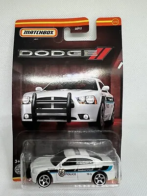 2022 Matchbox Dodge Series #11 2011 Dodge Charger Pursuit WHITE POLICE New 1:64 • $10