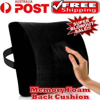 $21 • Buy Memory Foam Lumbar Back Pillow Support Back Cushion Home Office Car Seat Chair