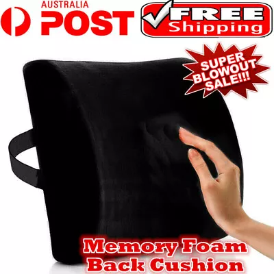 Memory Foam Lumbar Back Pillow Support Back Cushion Home Office Car Seat Chair • $21