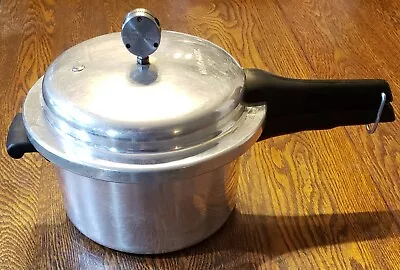 Mirro-Matic # 394M Aluminum 4 QT Quart Pressure Cooker Instructions/receipes Vtg • $25