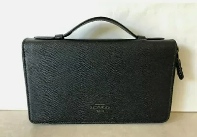 Coach Men's Double Zip Travel Organizer In Refined Calf LeatherRetail $325 • $195