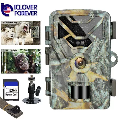 30MP 2K Trail Camera Game Hunting Wildlife Scouting Cam Night Vision Waterproof • $40.99