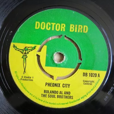 ROLANDO AL AND THE SOUL BROTHERS Phoenix City UK 7  Doctor Bird VG+ • £42.99