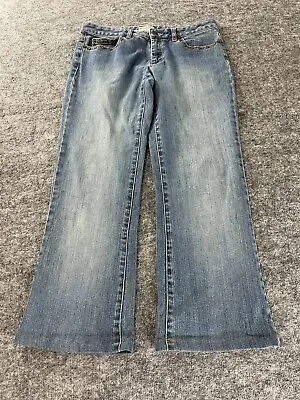 MICHAEL KORS JEANS Women’s 8 Beaded  Mid Rise Denim Pants Blue N210 • $15.12