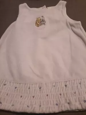 Vintage The Disney Store Pink Winnie The Pooh And Piglet Baby Girl Dress 6 M • $12.99