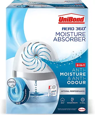 UniBond AERO 360º Moisture Absorber Ultra-Absorbent Dehumidifier 1 Refill 450g • £15.99