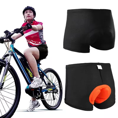 Sponge Padded Cycling Shorts Men Women Bicycle Breathable Quick Dry Underwear • $11.83