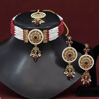 India Jewelry Choker Meenakari Sets • $22