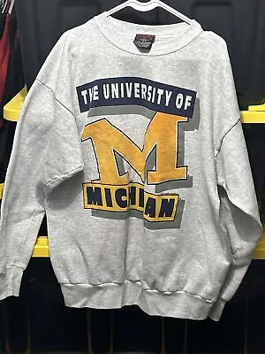 Michigan Wolverines Vintage Sweater 90’s Men’s XXXL Garment Graphics NCAA... • $19.99