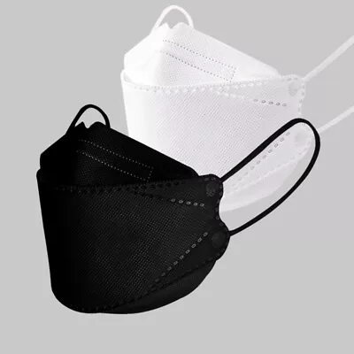 4 Layer 3D KF94 Black White Disposable Face Mask Masks Protective Mouth AU Stock • $20