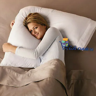 £5.24 • Buy New V Shaped Pillow Extra Filled Support For Pregnancy Maternity Nursing & Back