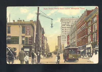 Memphis Tennessee Downtown Main Street Scene Vintage Postcard 1911 • $19.99