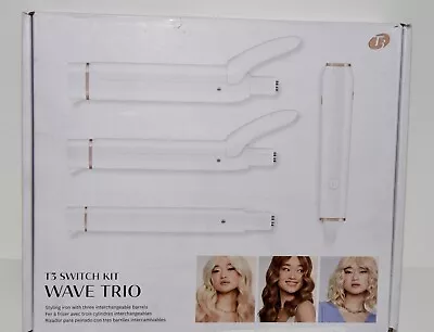 T3 Switch Kit Wave Trio 77562 White Styling Iron 2 Barrels/ Missing One Barrel • $145
