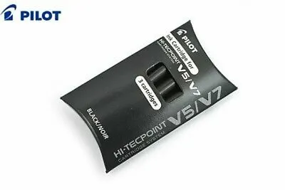 £2.41 • Buy Pilot V5/V7 Cartridge System Pen Refill 1 Set 3 Cartridges - Black