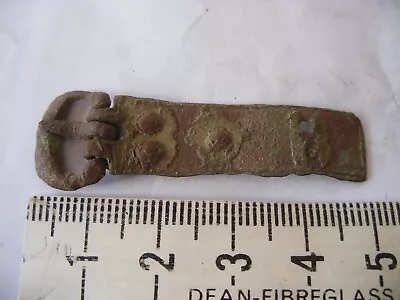 £6.99 • Buy Medieval Strap End Buckle With Plate Found Detecting Metal Detector Finds