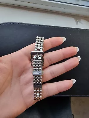 £30 • Buy DKNY Silver Bracelet With Buckle And Rhinestones (Adjustable)