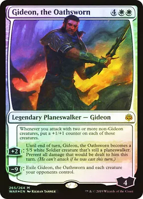 FOIL Gideon The Oathsworn ~ War Of The Spark [ Excellent ] [ Magic MTG ] • £4.98