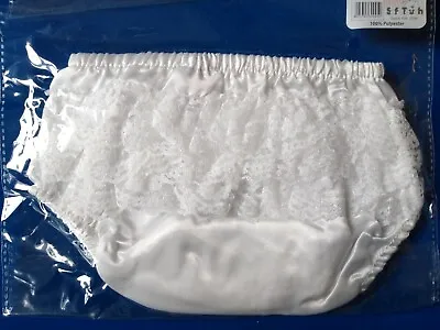Baby Girls Frilly Bloomers Cotton Nappy Cover Knickers Pants Romany Lace Bow NEW • £2.95