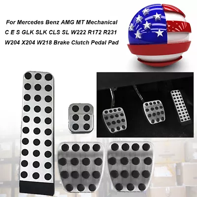 For Mercedes Benz AMG MT Mechanical C E S GLK AT Brake Clutch Foot Rest Pedals • $16.99
