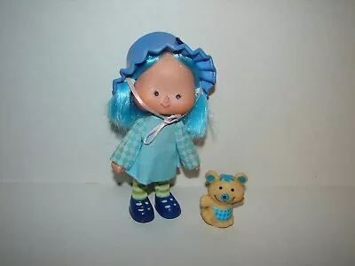 Vintage Strawberry Shortcake Blueberry Muffin Doll & Pet Cheesecake Doll Lot • $40