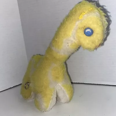 Vintage Eden Toys Stuffed Animal Plush Giraffe Windup Musical  8” D • $10
