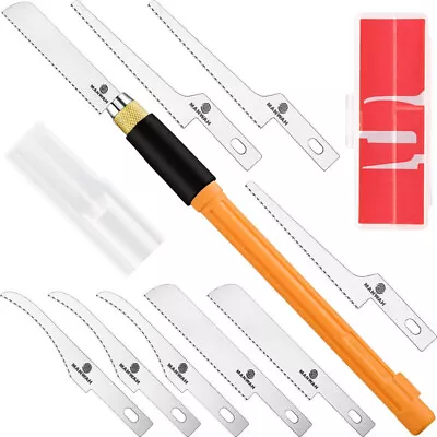 Mini Hand Saw Model Craft Tools Hobby DIY Razor Saw Hacksaw Tool Kit With 9 Pcs • $14.50