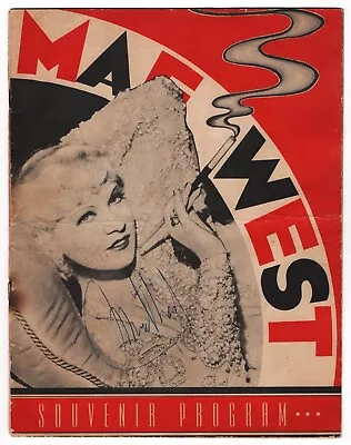 Mae West (Signed)  COME ON UP  Out-of-Town Tryouts 1946 Souvenir Program • $149.99