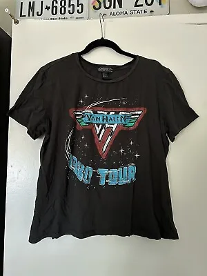 Van Halen T Shirt 1980 Invasion World Tour Forever21 Women 1X • £13.51