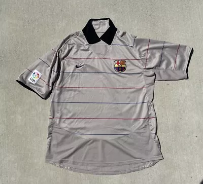 Vintage FC Barcelona Messi 03/04 Away Size L-Xl Nike Soccer Jersey Original • $14.99