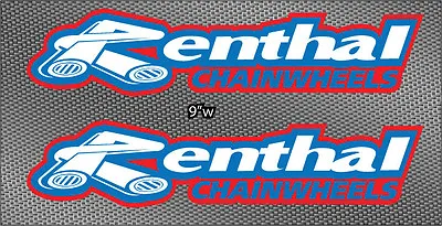 2x 9  Renthal Shroud Swingarm Bike Truck Autocollant Grafica Decals MX Sticker • $7.25