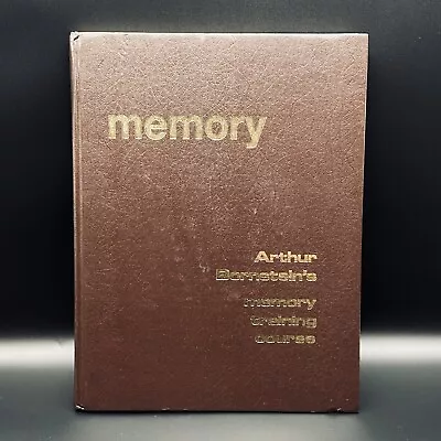 ARTHUR BORNSTEIN'S MEMORY TRAINING COURSE - Hardcover Textbook * • $29.95