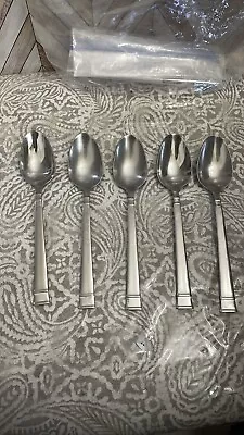 Heritage Mint Ltd BENTLEY Stainless Set 5 Dinner Spoons Flatware 18/10 • $24
