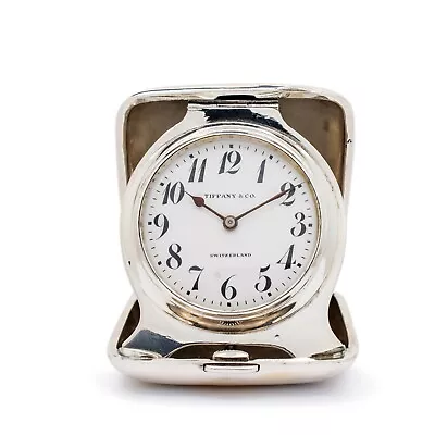 Vintage Tiffany & Co. Concord 925 Sterling Silver Travel Pocket Watch • $540