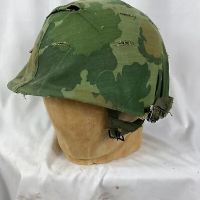 Vietnam War M-1 Helmet Front Seam Mitchell Camo Paratrooper Liner • £237.26