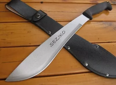 * Seziko * Heavy Duty - Kukri Gurka Machete + Leather Sheath - Outdoors Knife • $49.95