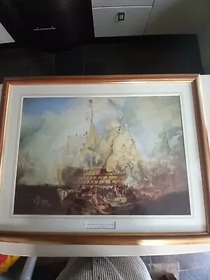 £99 • Buy Framed Lithograph, The Battle Of Trafalgar, Turner, Limited Edition 1332 Of 5000